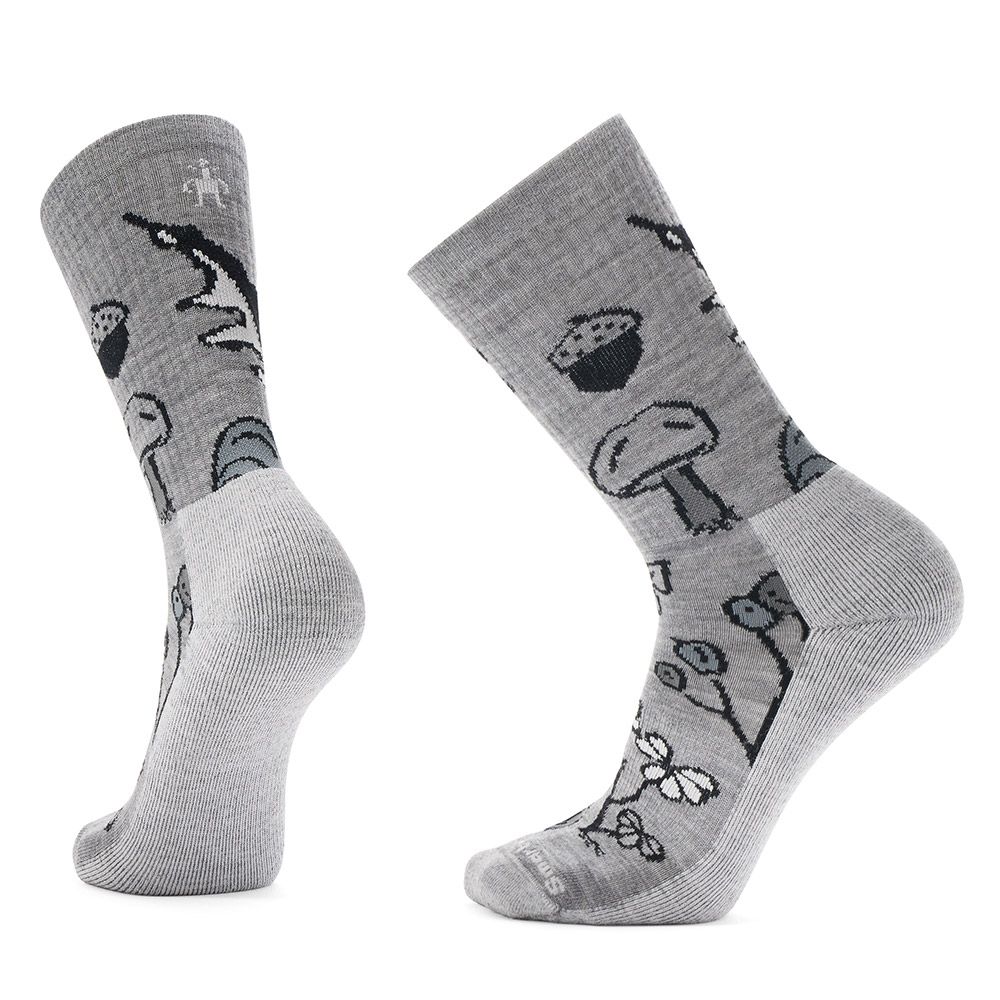 SMARTWOOL - EVERYDAY FOREST LOOT CREW SOCKS IN LIGHT GRAY