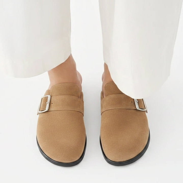 VAGABOND SHOEMAKERS - EFFIE MULE IN BEIGE SUEDE