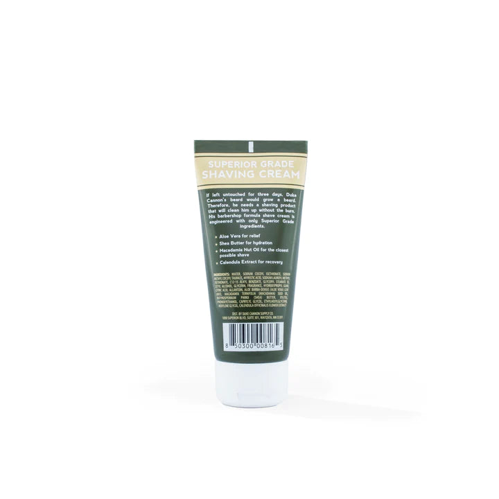 DUKE CANNON - SUPERIOR GRADE SHAVING CREAM IN ACCOMPLISHMENT - TRAVEL SIZE