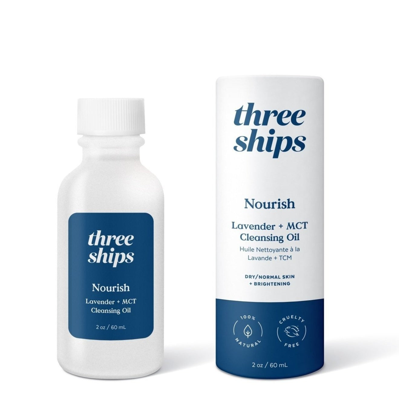 THREE SHIPS - NOURISH CLEANSING OIL IN LAVENDER + MCT