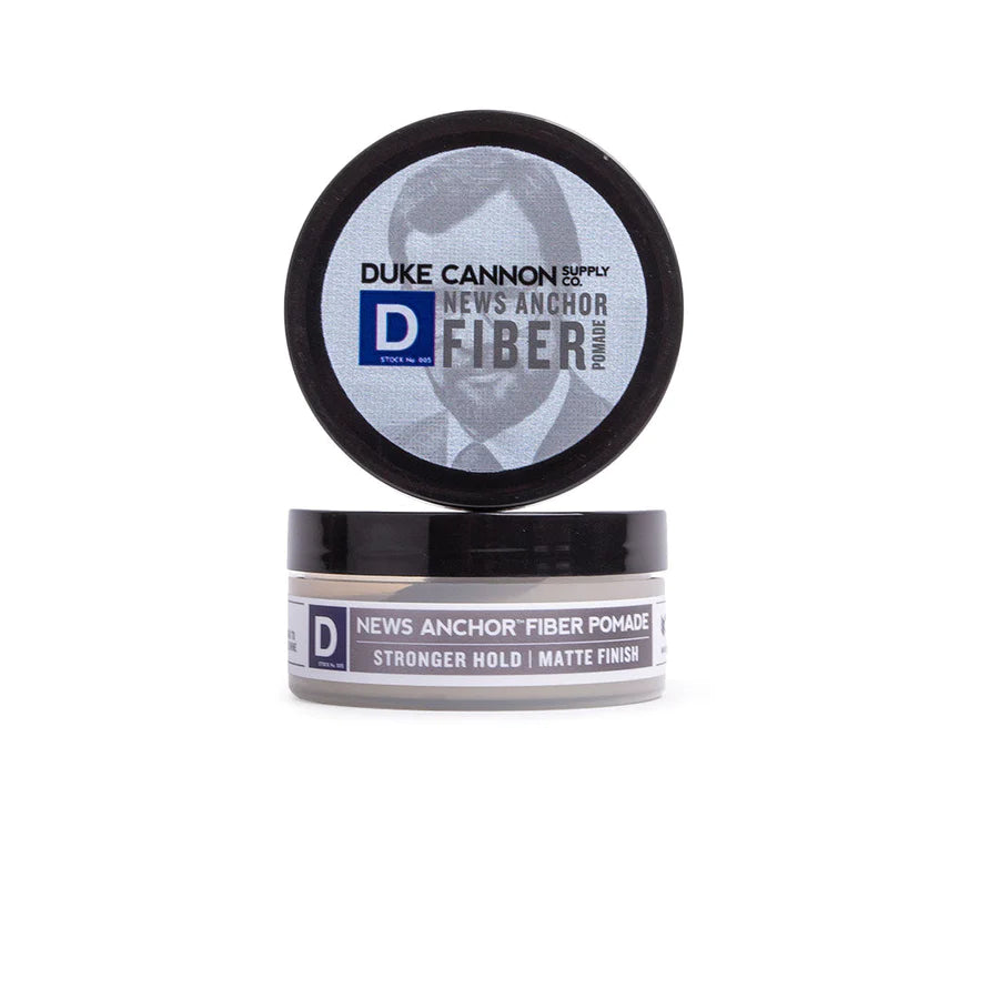 DUKE CANNON - NEWS ANCHOR FIBER POMADE IN SANDALWOOD - TRAVEL SIZE