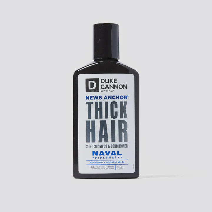 DUKE CANNON - NEWS ANCHOR 2-IN-1 HAIR WASH IN NAVAL DIPLOMACY