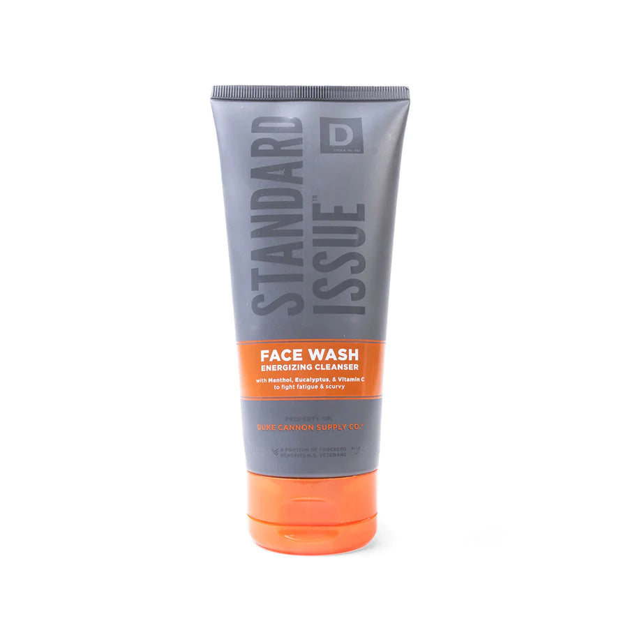 DUKE CANNON - STANDARD ISSUE FACE WASH ENERGIZING CLEANSER IN EUCALYPTUS AND PEPPERMINT
