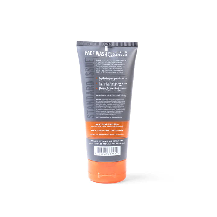 DUKE CANNON - STANDARD ISSUE FACE WASH ENERGIZING CLEANSER IN EUCALYPTUS AND PEPPERMINT