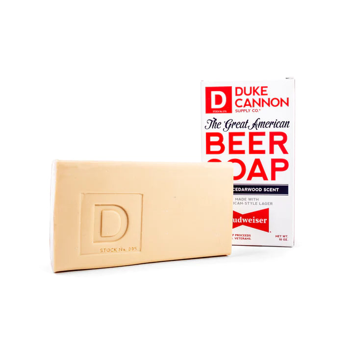 DUKE CANNON - THE GREAT AMERICAN BUDWEISER BEER SOAP IN CEDARWOOD