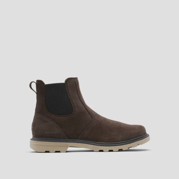 SOREL - CARSON CHELSEA BOOT IN BLACKENED BROWN SUEDE