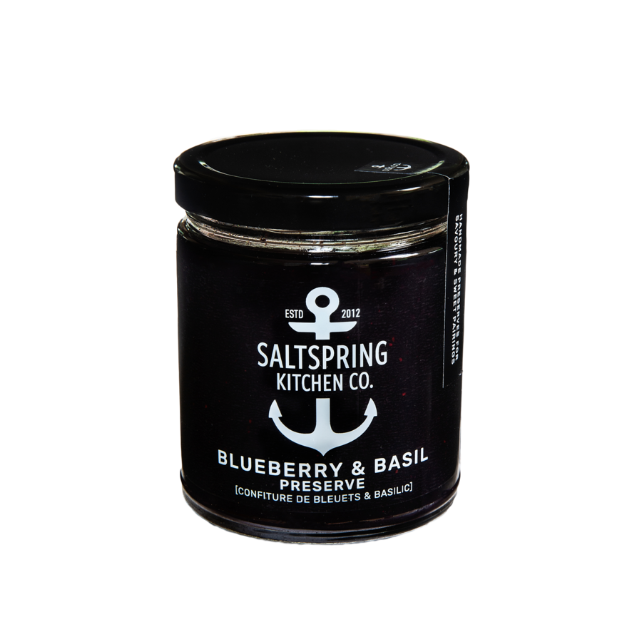 SALT SPRING KITCHEN - BLUEBERRY & BASIL PRESERVE - 270ML