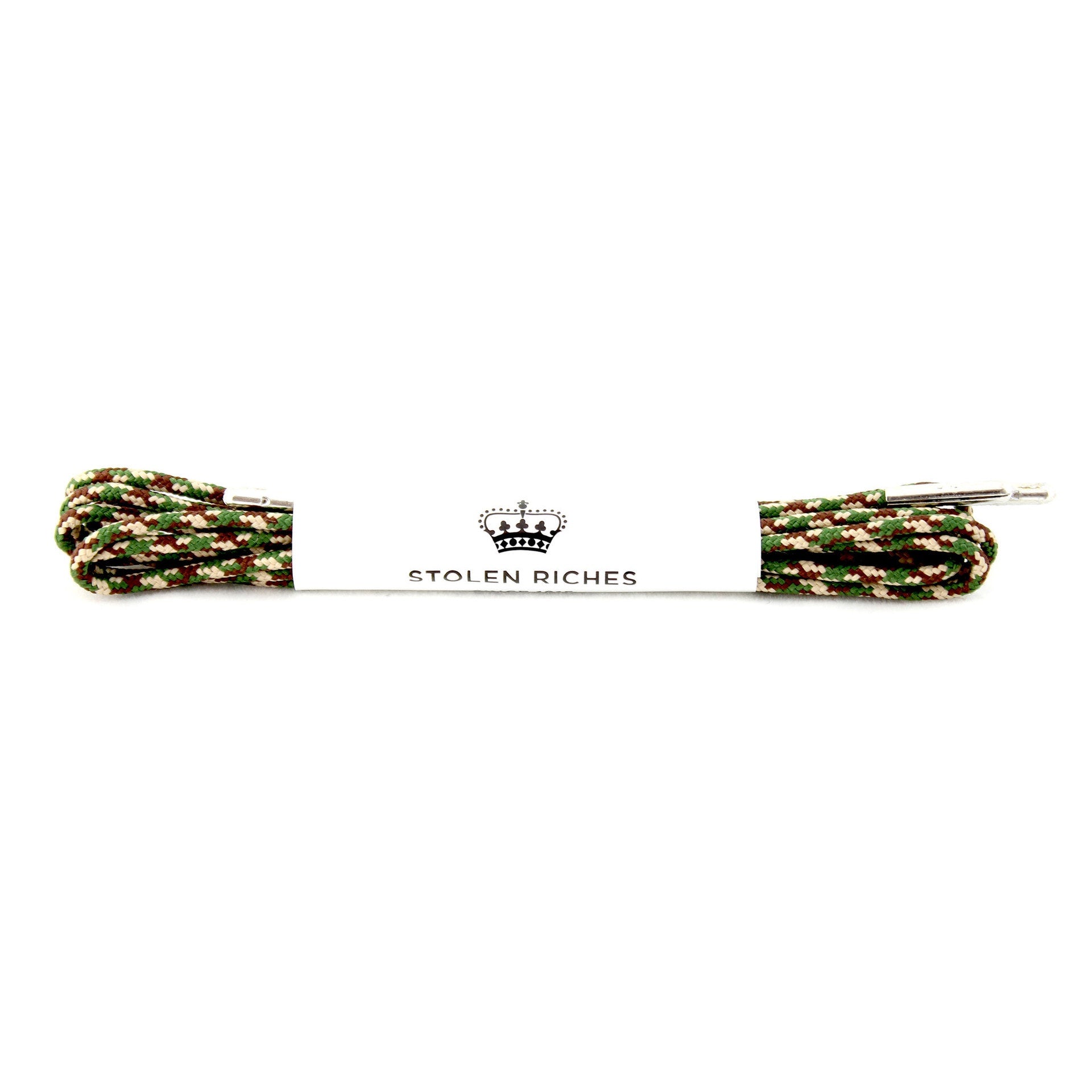 STOLEN RICHES - DRESS LACES (5-6 EYELETS) IN CAMO GREEN