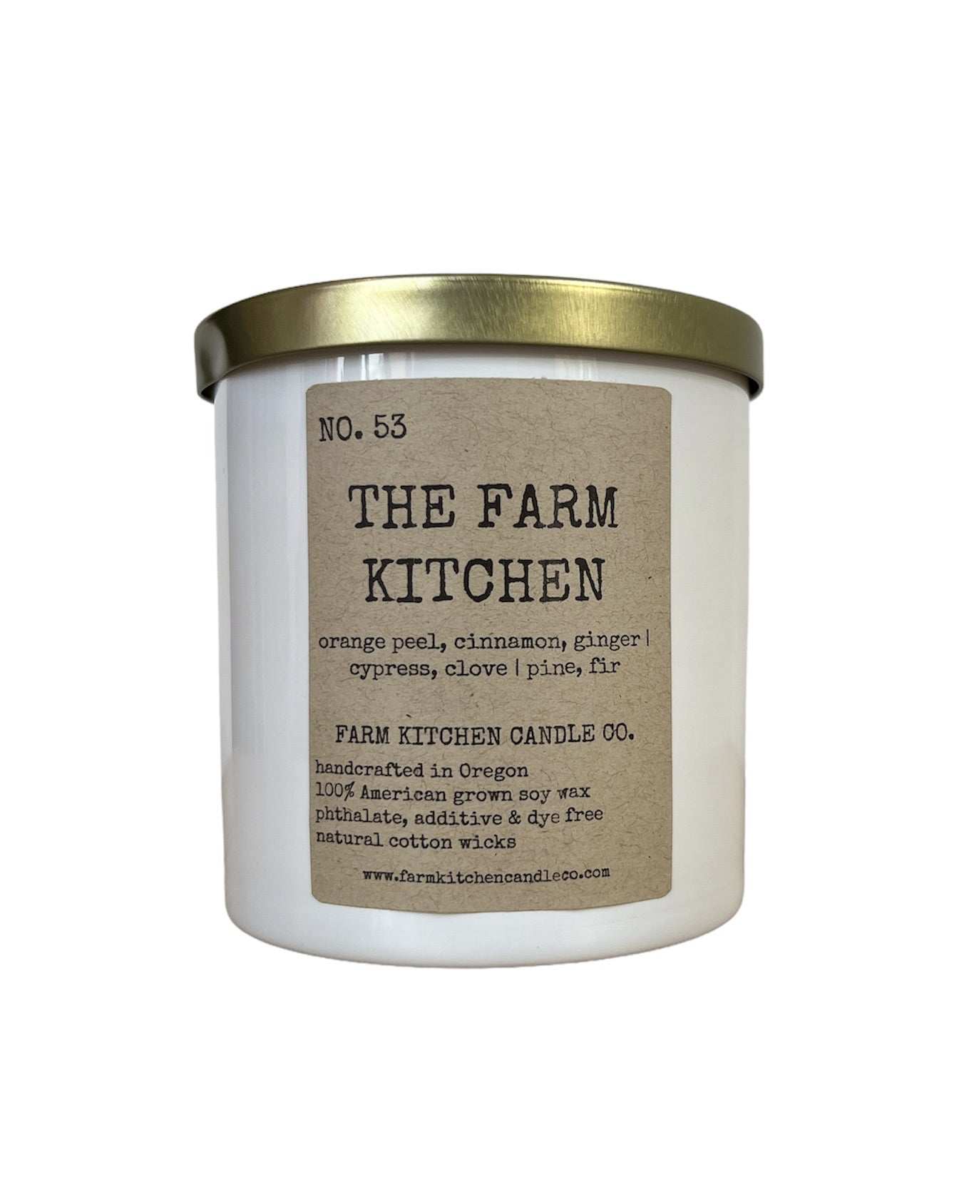 FARM KITCHEN CANDLE CO - SINGLE WICK SOY CANDLE IN THE FARM KITCHEN