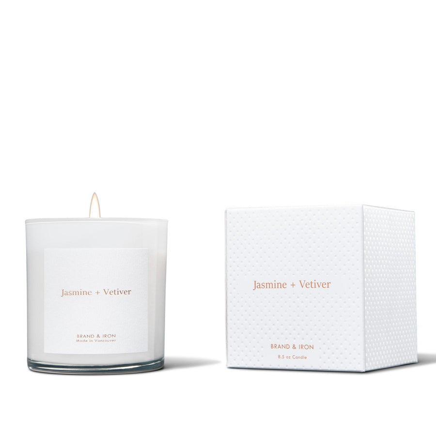 BRAND & IRON - HOME SERIES CANDLE IN JASMINE & VETIVER