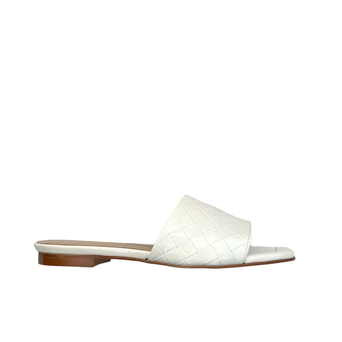 SISTER X SOEUR - BECKY SLIDE IN CREAM PATENT LEATHER