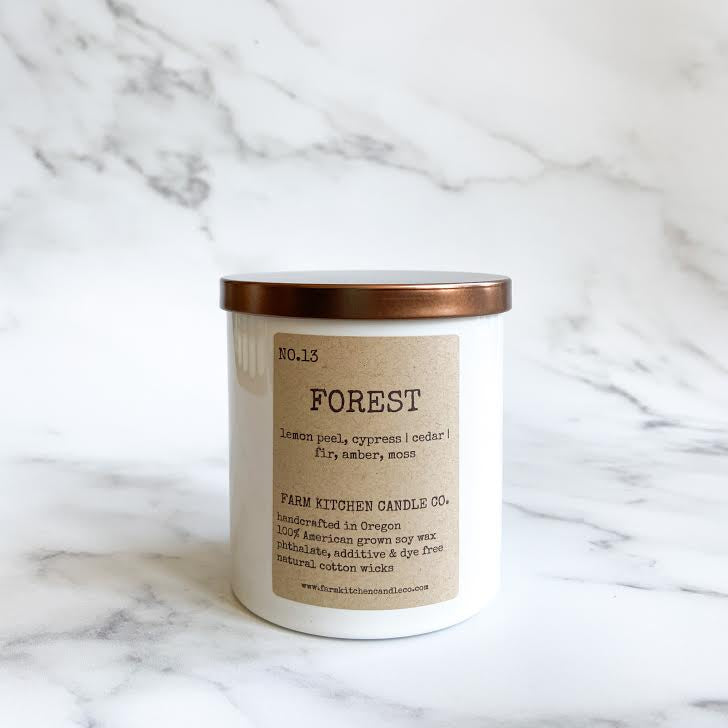 FARM KITCHEN CANDLE CO - SINGLE WICK SOY CANDLE IN FOREST