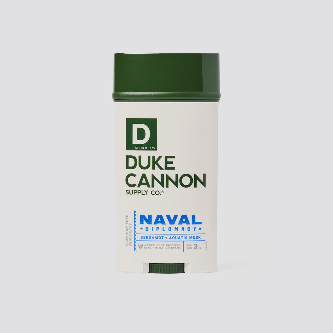 DUKE CANNON - ALUMINUM FREE DEODORANT IN NAVAL DIPLOMACY