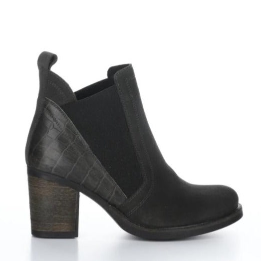BOS & CO - BELLINI BOOT IN GREY SUEDE CROC