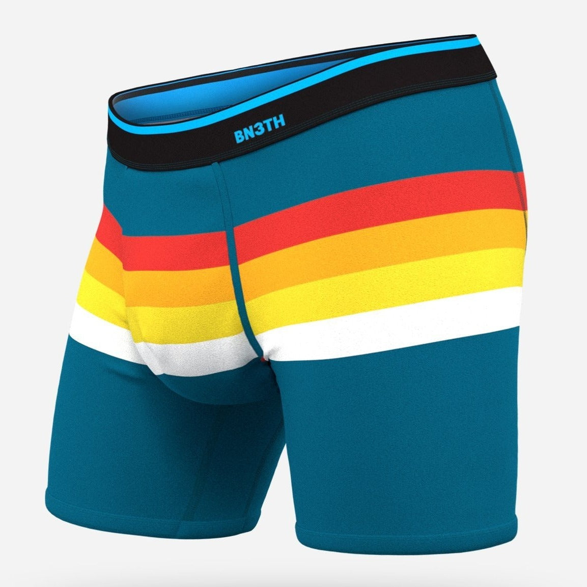 BN3TH - CLASSIC BOXER BRIEF PRINT IN RETROSTRIPE TEAL