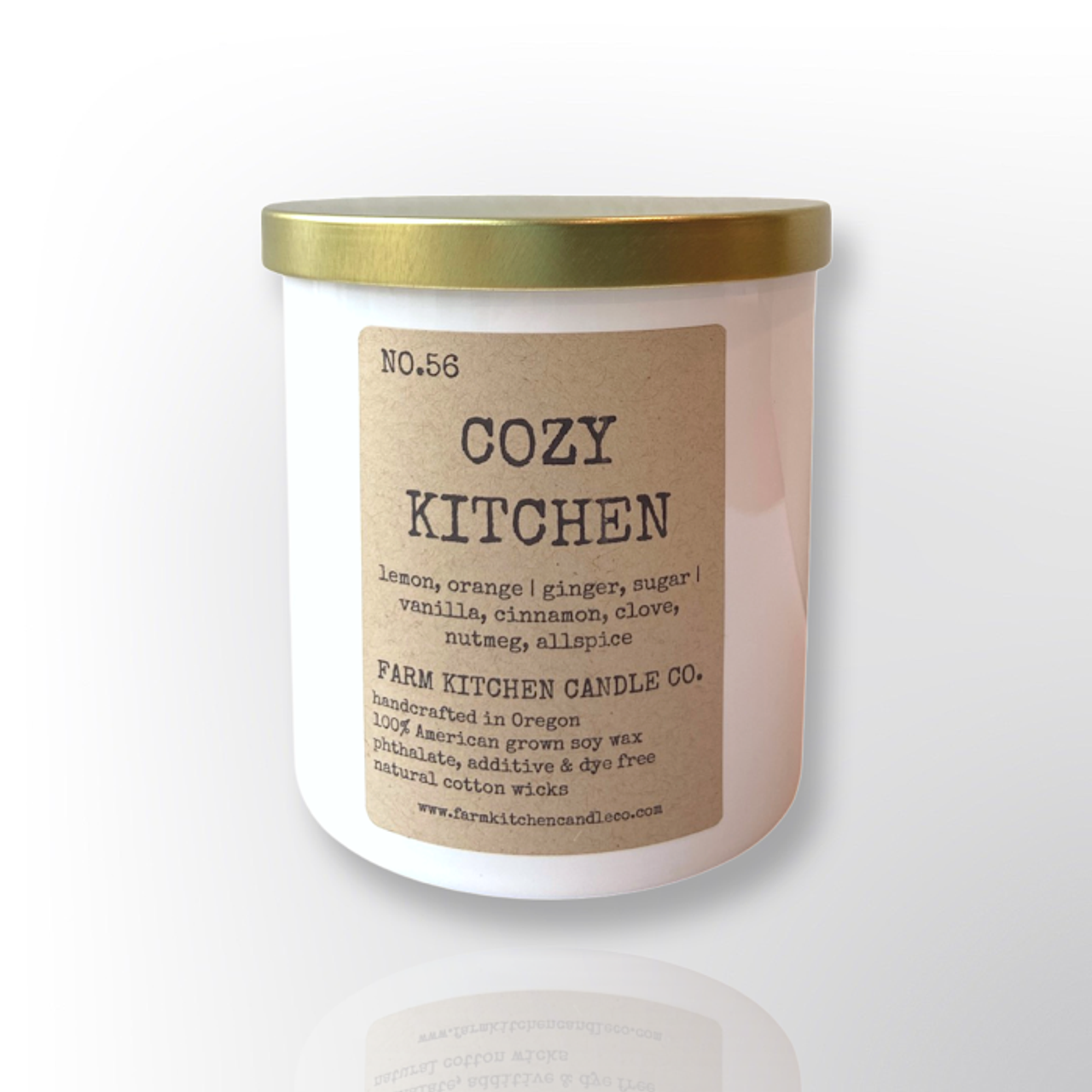 FARM KITCHEN CANDLE CO - SINGLE WICK SOY CANDLE IN COZY KITCHEN