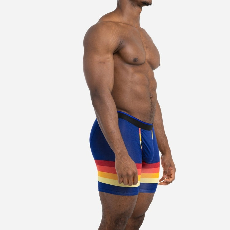 BN3TH - CLASSIC BOXER BRIEF PRINT IN RETROSTRIPE NAVY