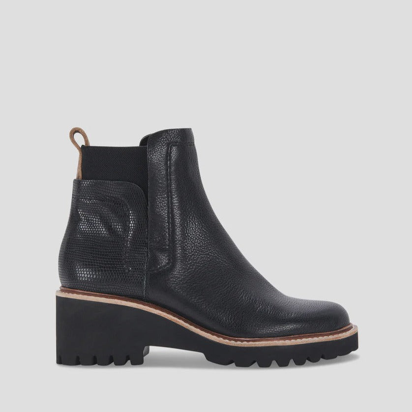 DOLCE VITA - HUEY H20 BOOTIE IN BLACK LEATHER