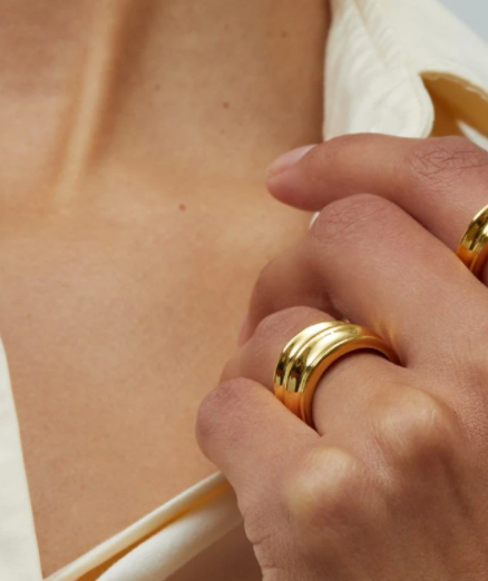 JENNY BIRD - DOUBLE DUNE RING IN GOLD