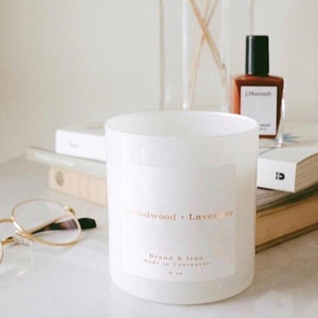 BRAND & IRON - HOME SERIES CANDLE IN SANDALWOOD & LAVENDER