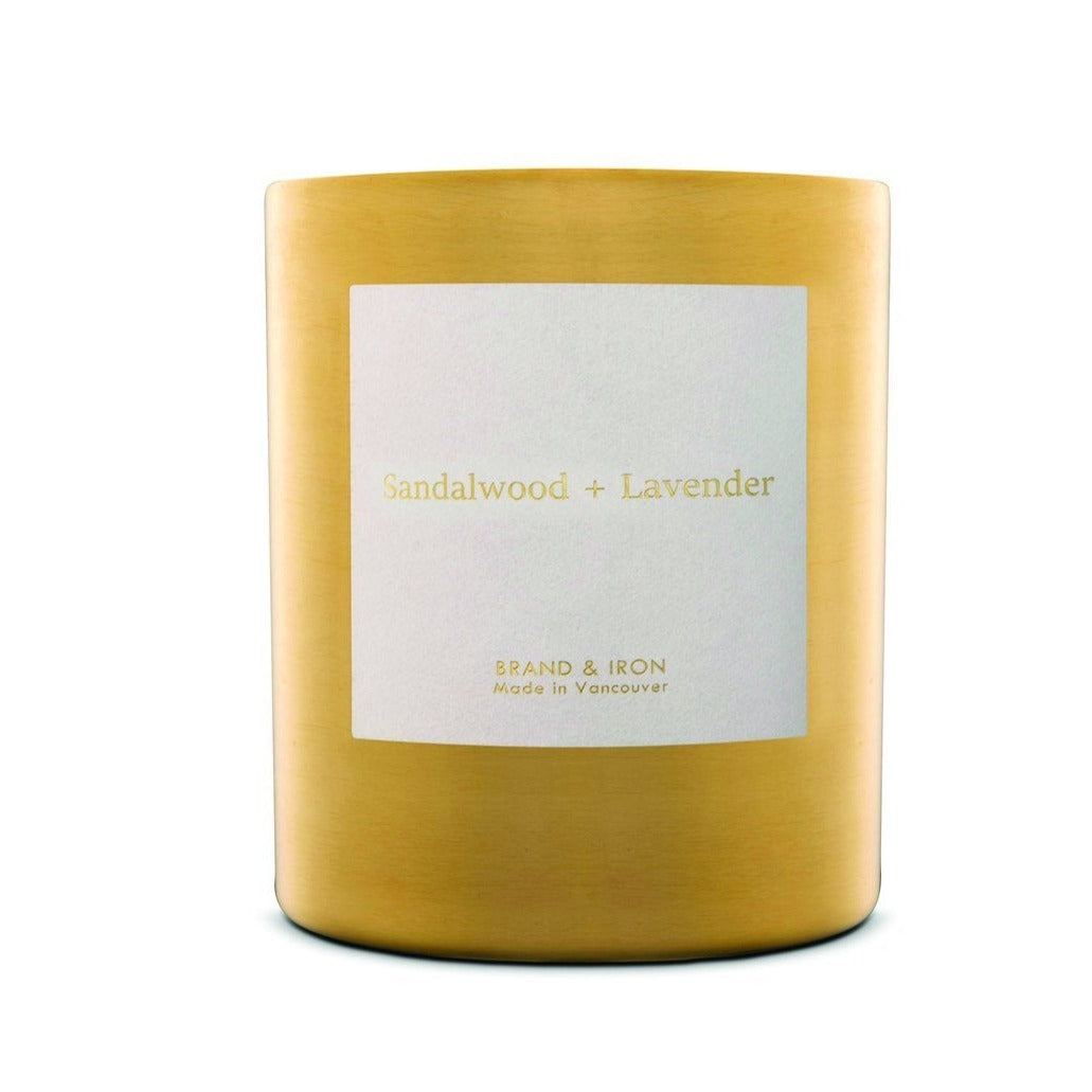 BRAND & IRON - GOLD SERIES CANDLE IN SANDALWOOD & LAVENDER
