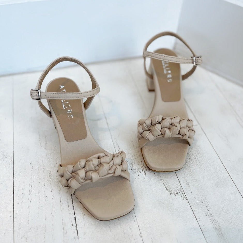ATELIERS - DALI SANDAL IN NUDE LEATHER