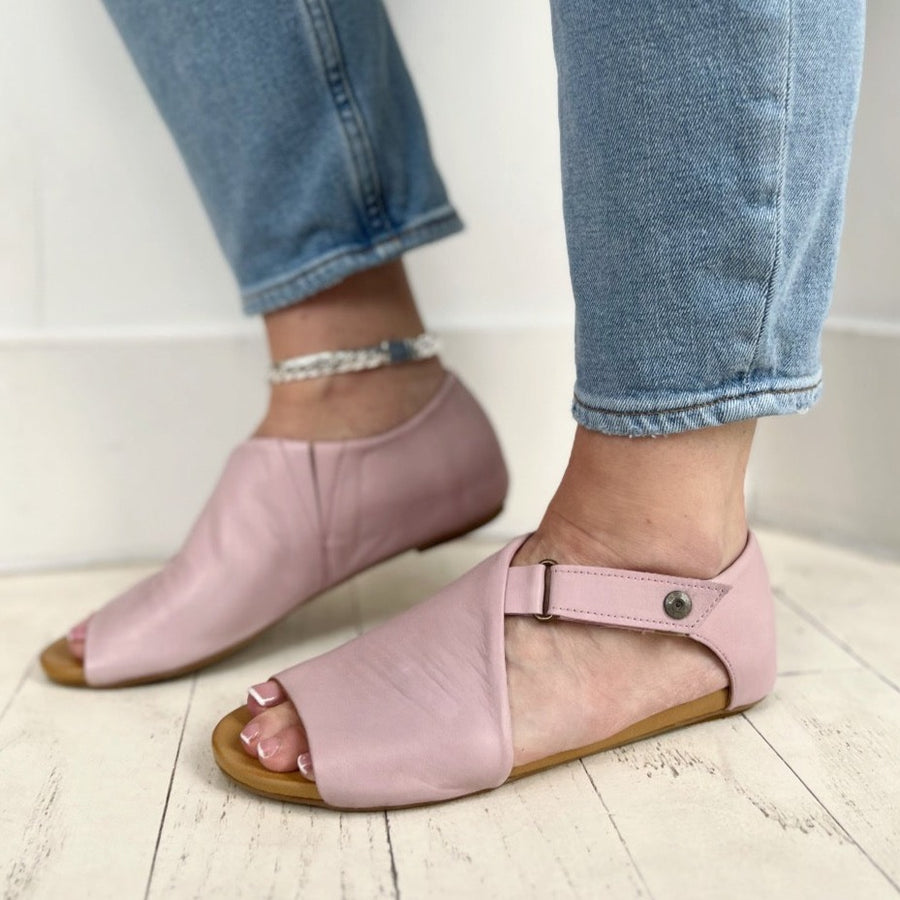 BUENO - KALE SANDAL IN ORCHID PINK LEATHER
