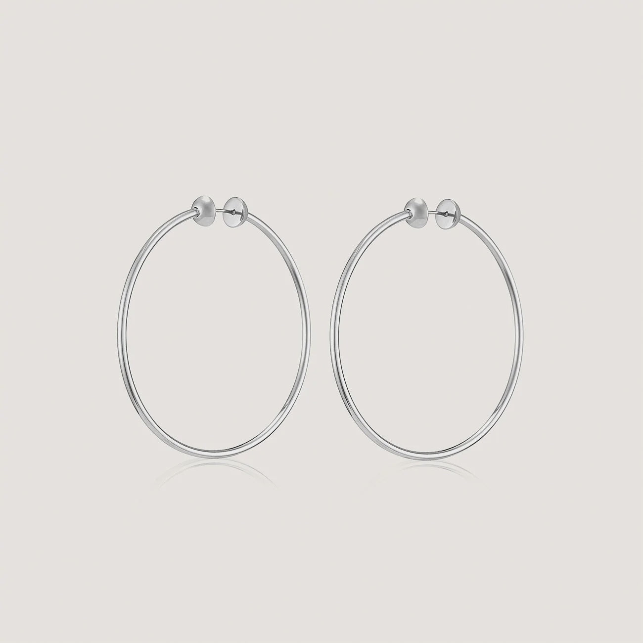 JENNY BIRD - ICON HOOPS MEDIUM IN SILVER