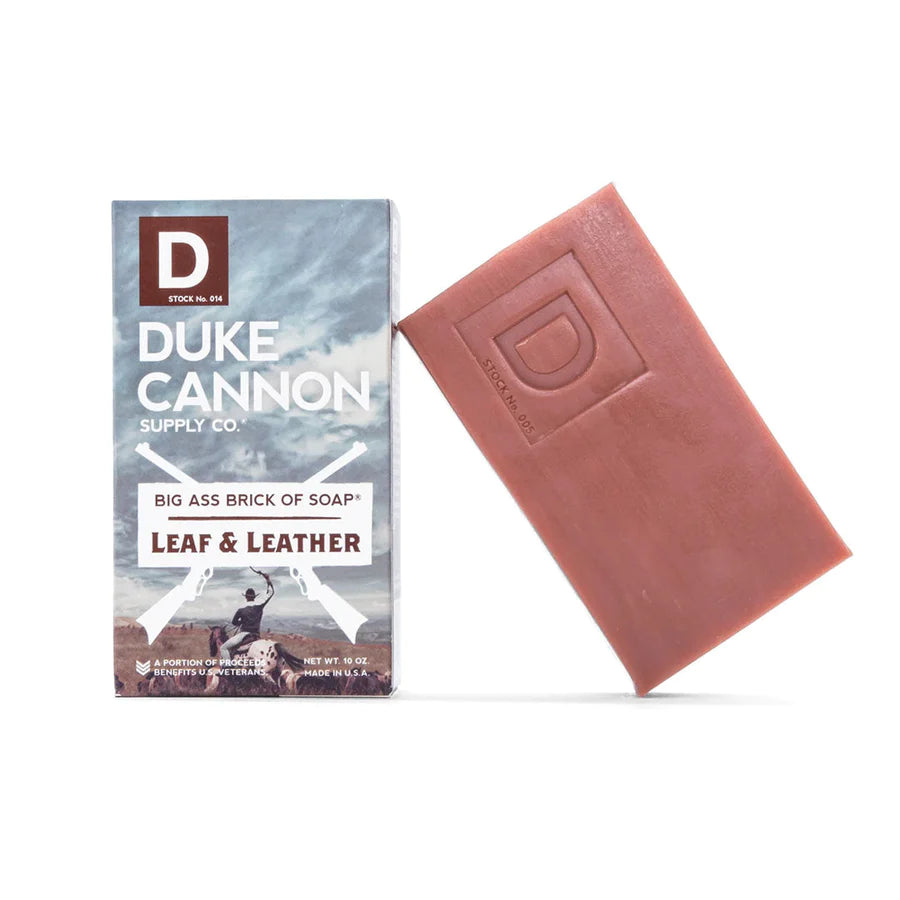 DUKE CANNON - BIG ASS BRICK OF SOAP IN LEAF AND LEATHER