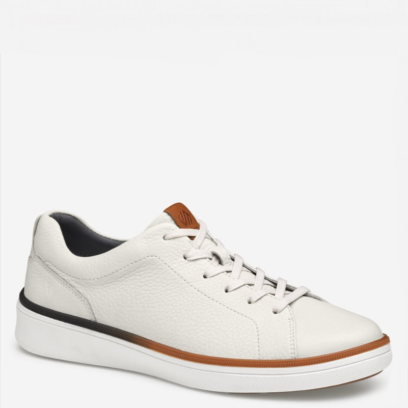 JOHNSTON & MURPHY - FOUST LACE UP IN WHITE LEATHER
