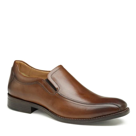 JOHNSTON & MURPHY - LEWIS LOAFER IN TAN LEATHER