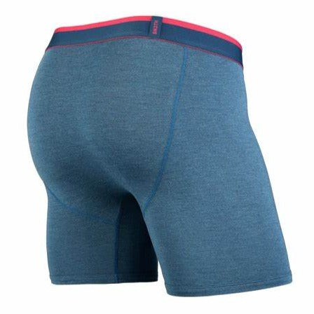 BN3TH - CLASSIC BOXER BRIEF SOLID IN INK HEATHER/PINK