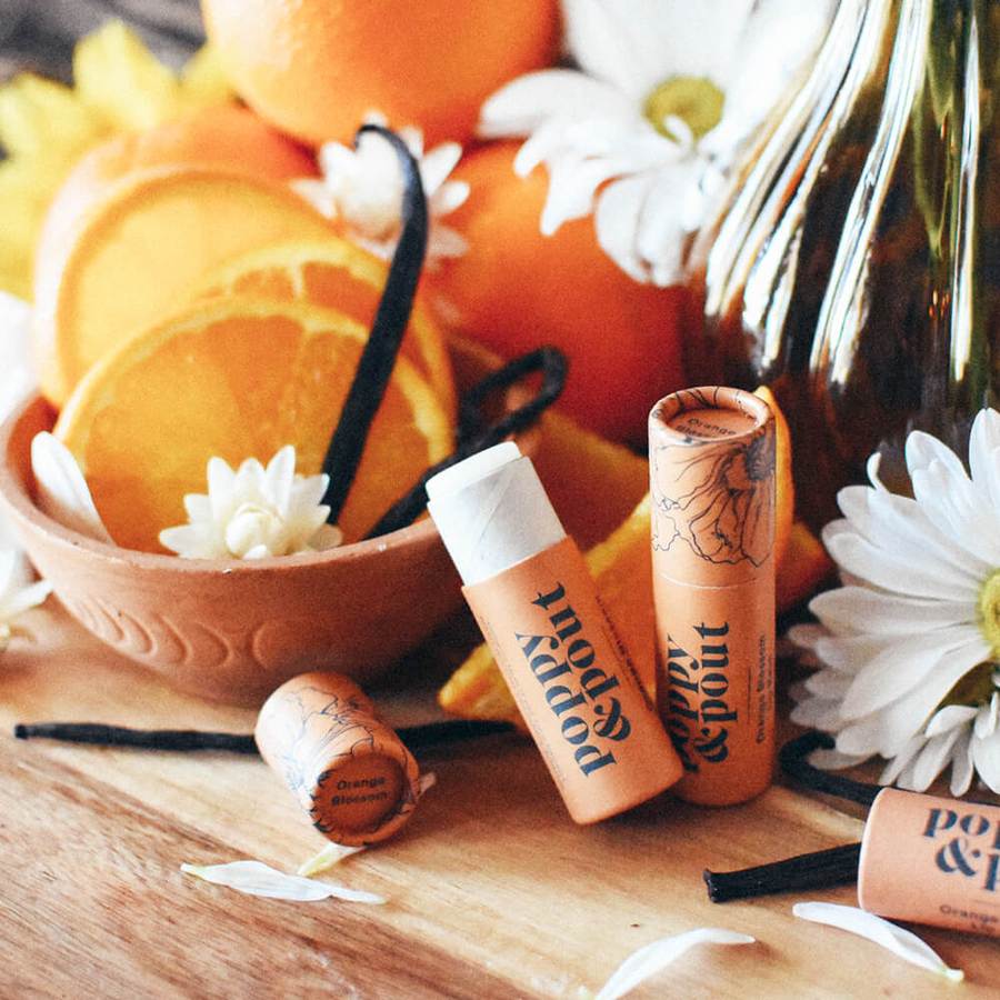 POPPY & POUT - LIP BALM IN ORANGE BLOSSOM