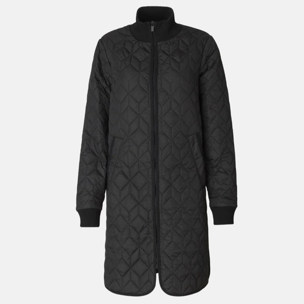 ILSE JACOBSEN - PADDED QUILTED COAT IN BLACK - the Urban Shoe Myth