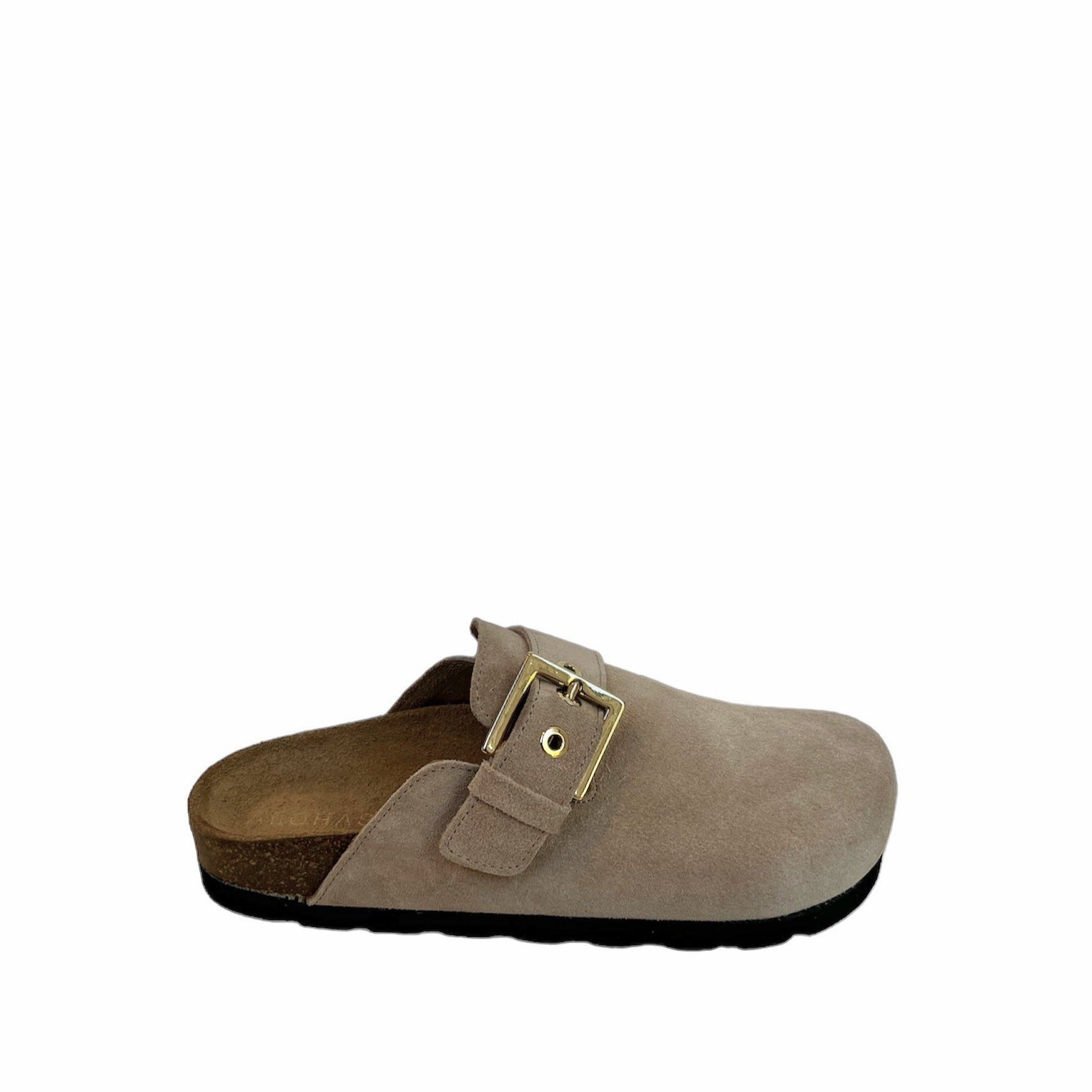 ALOHAS - COZY CLOG IN TAUPE SUEDE