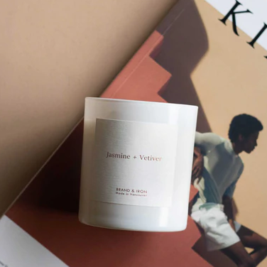 BRAND & IRON - HOME SERIES CANDLE IN JASMINE & VETIVER