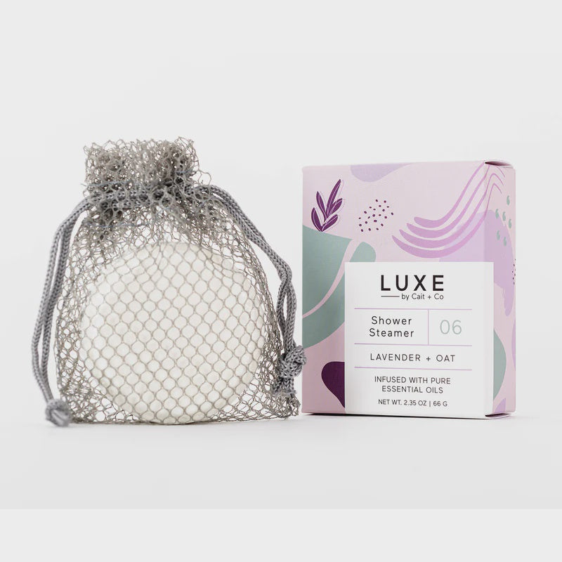 LUXE BY CAIT & CO - SHOWER STEAMER IN LAVENDER + OAT