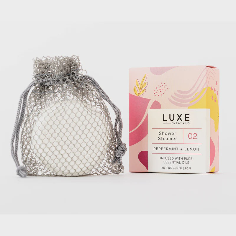 LUXE BY CAIT & CO - SHOWER STEAMER IN PEPPERMINT + LEMON