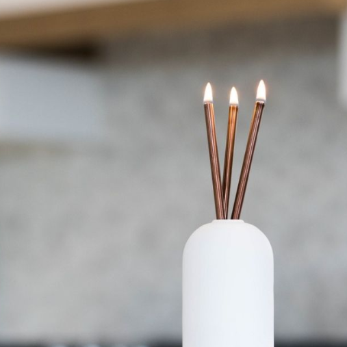 EVERLASTING CANDLE CO - CANDLE STICKS IN COPPER