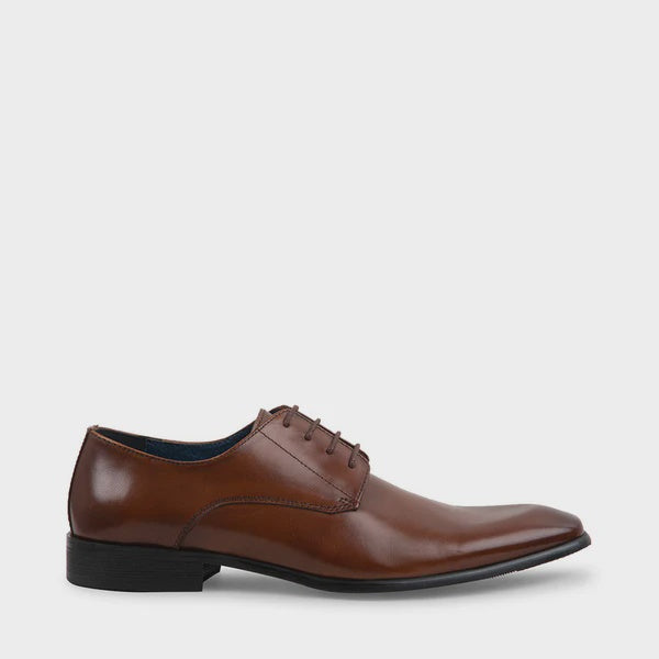 STEVE MADDEN - JAVIN LACE UP IN TAN LEATHER