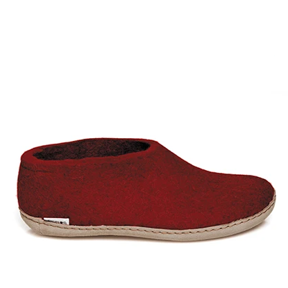 GLERUPS - SHOE IN RED LEATHER