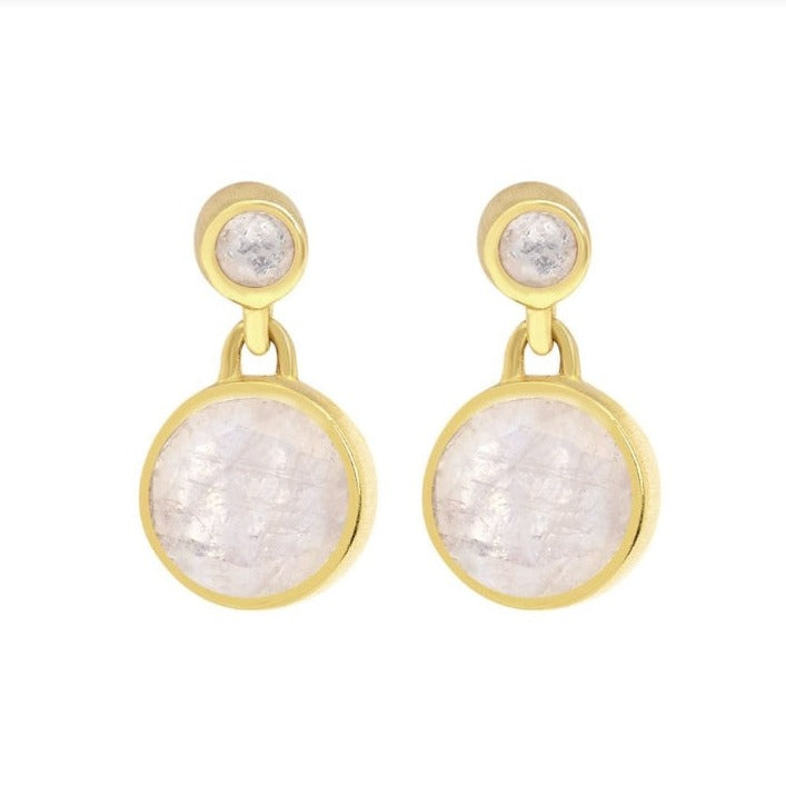 DEAN DAVIDSON - SIGNATURE DROPLET EARRINGS IN MOONSTONE/GOLD