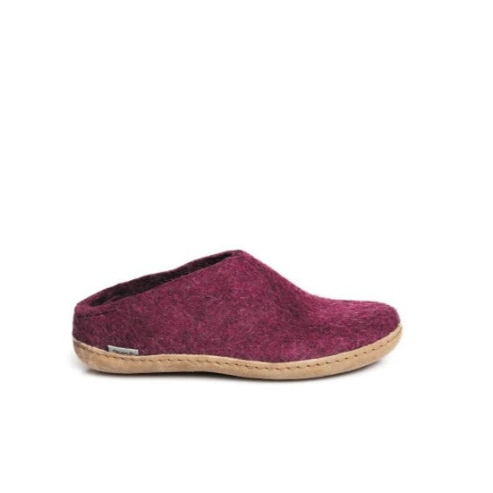GLERUPS - SLIP ON IN CRANBERRY LEATHER