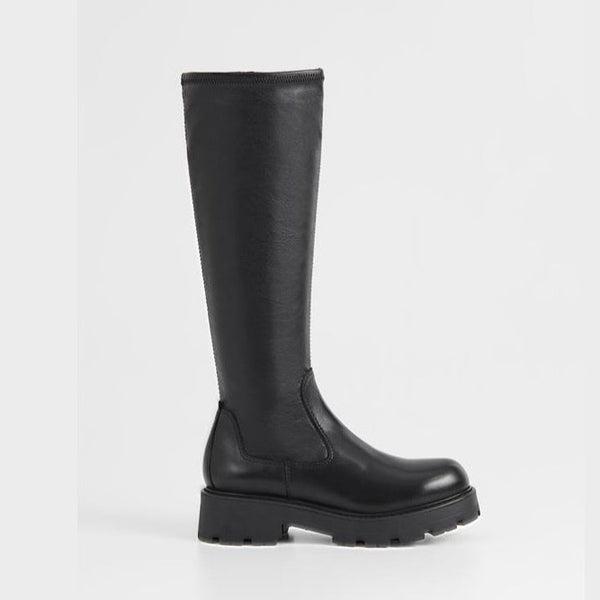 VAGABOND COSMO 2.0 TALL BOOT IN BLACK LEATHER