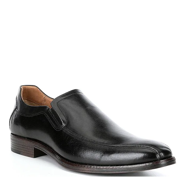 JOHNSTON & MURPHY - LEWIS LOAFER IN BLACK LEATHER