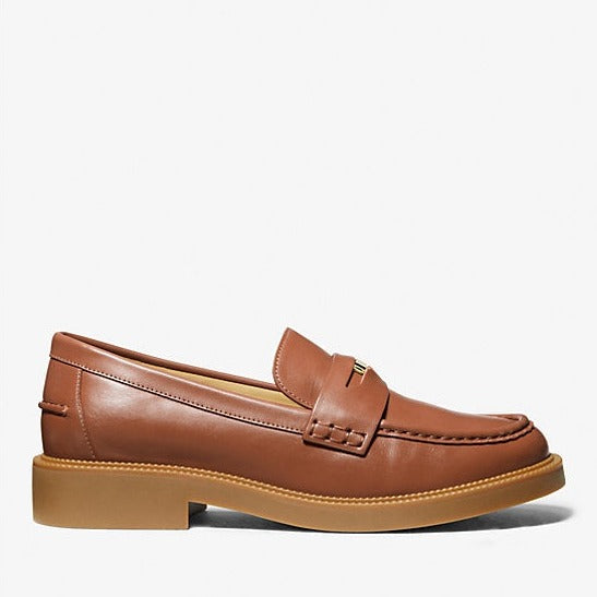 MICHAEL KORS - EDEN LOAFER IN LUGGAGE LEATHER