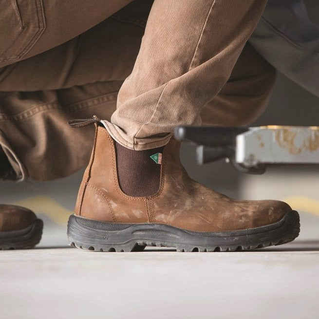 BLUNDSTONE - 164 WORK & SAFETY BOOT IN SADDLE BROWN