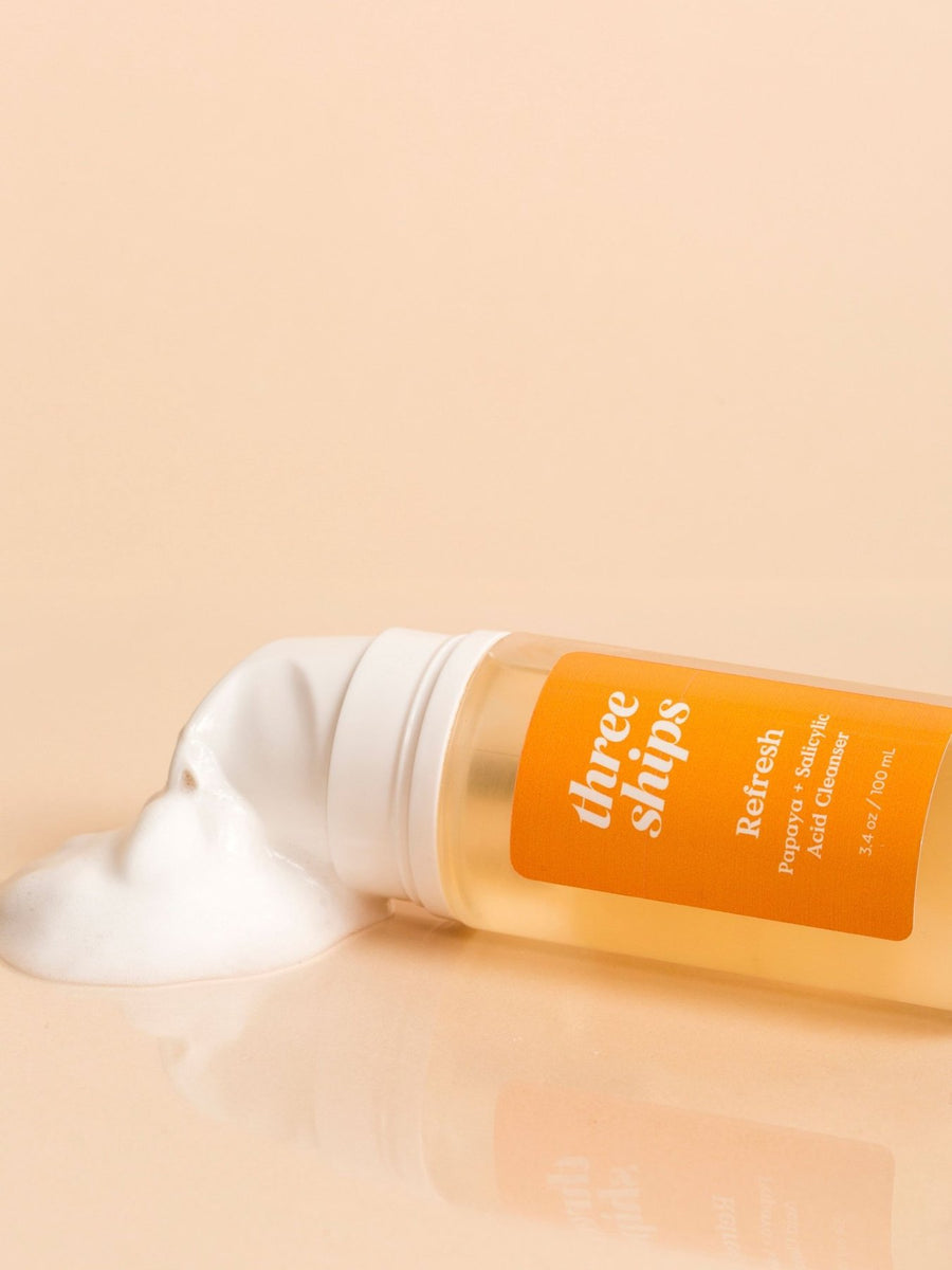 THREE SHIPS - REFRESH CLEANSER IN PAPAYA + SALICYLIC ACID