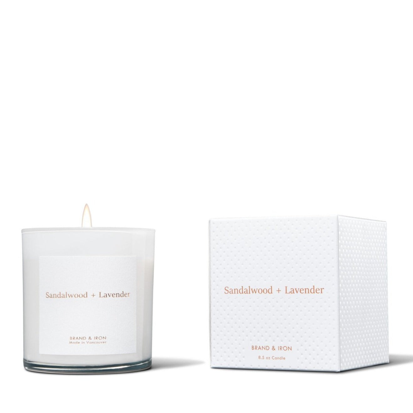 BRAND & IRON - HOME SERIES CANDLE IN SANDALWOOD & LAVENDER