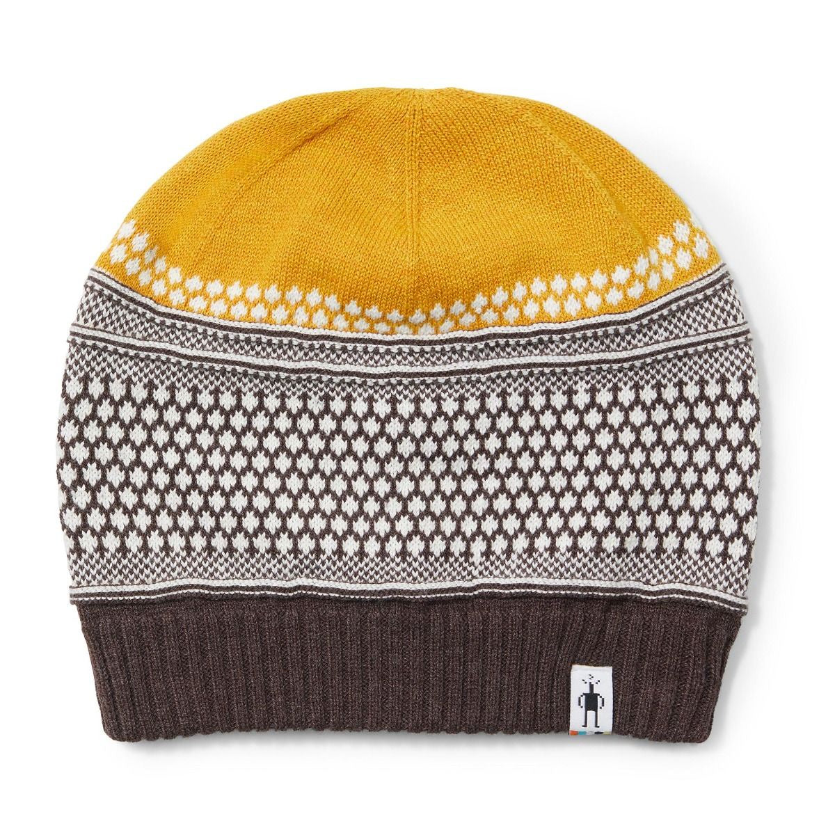 SMARTWOOL - POPCORN CABLE BEANIE IN HONEY GOLD HEATHER